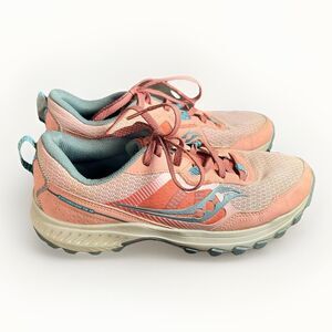 Saucony Excursion TR16 Trail Running Shoe Women's 10 Salmon Athletic